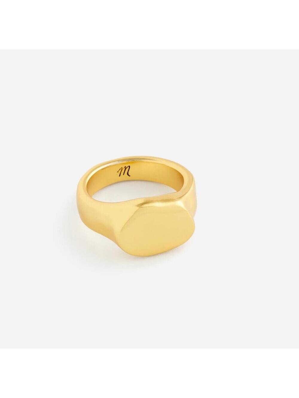 Madewell Molten Signet Ring Size 8